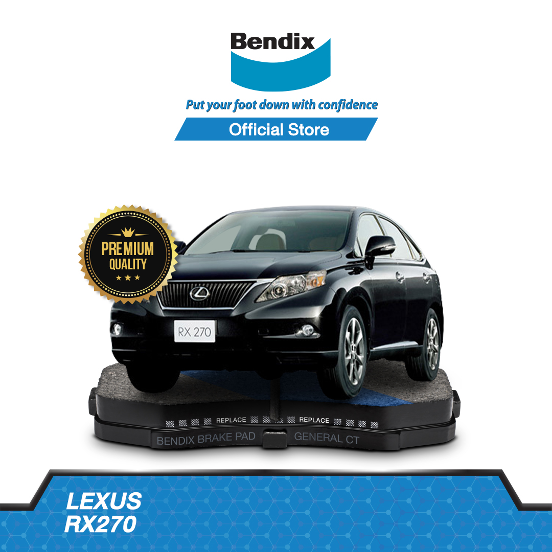 Bendix ผ้าเบรค LEXUS RX270 (ปี 2008-ขึ้นไป) ดิสเบรคหน้า+ดิสเบรคหลัง (DB1913,DB1914) ราคา 1,872 บาท*ส่งฟรี