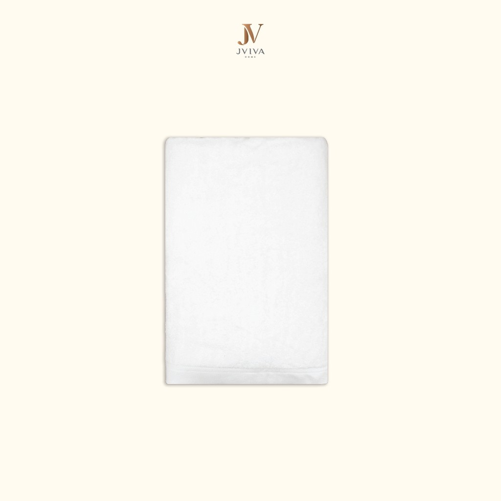 Jviva - ผ้าขนหนูใยไผ่100% (Natural Bamboo Towel) เช็ดผม (15x30 นิ้ว)