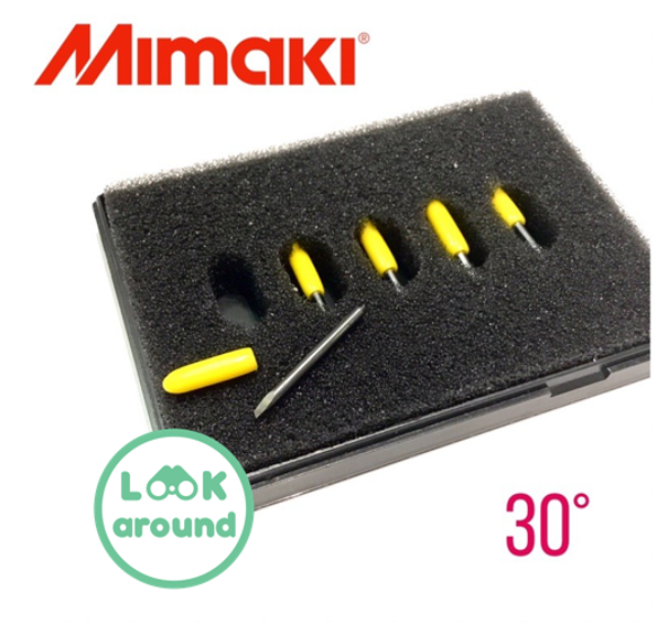 ใบมีดเครื่องตัดสติ๊กเกอร์ Mimaki มิมากิ (30°/45°/60°) 1 กล่องมี 5 ใบมีด *จำนวนจำกัด*