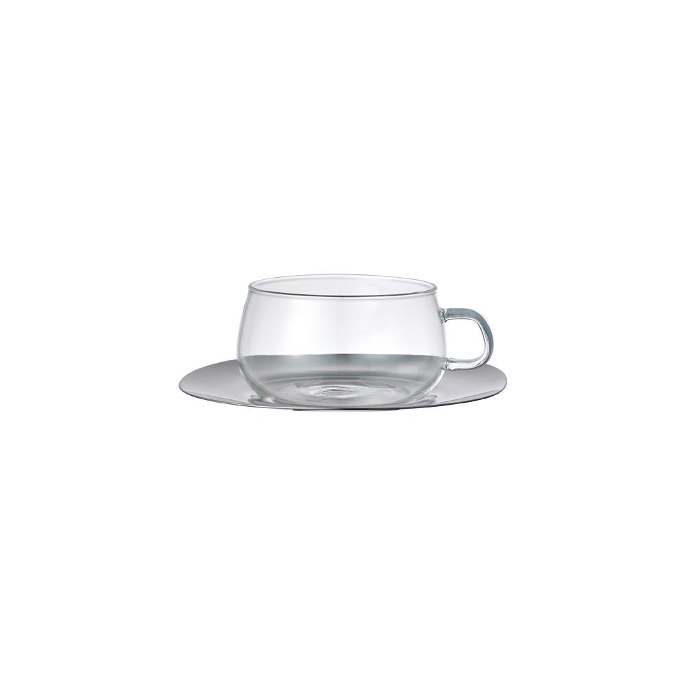 แก้วชาพร้อมจานรองสแตนเลส KINTO UNITEA cup & saucer 230ml stainless steel ราคา 790 บาท*ส่งฟรี