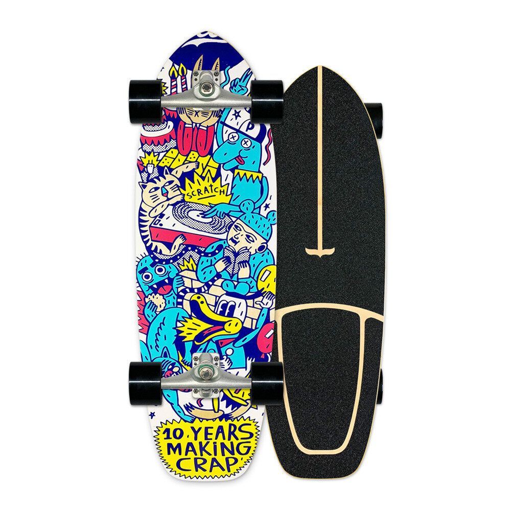 [ 76cm*23cm*13cm ] surf skate CX4 สเก็ตบอร์ด เเท้ เซิฟสเก็ตบอร์ด เสก็ตบอร์ด สเก็ตบอด สเก็ตบอร์ดกระดานโต้คลื่นบก กระดานฝึกเล่นสกีจำลอง