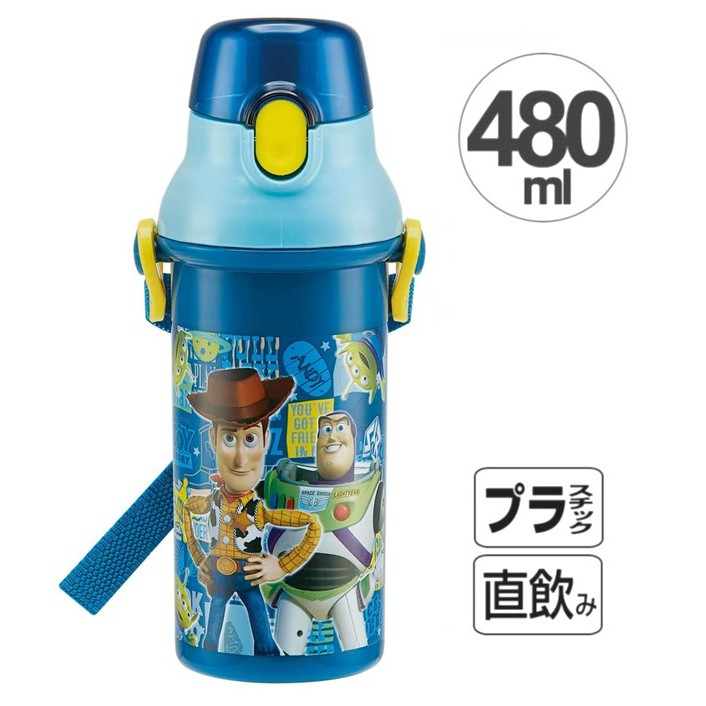 กระติกน้ำแบบยกดื่ม ลาย Toy Story (ทอยสตอรี่) ความจุ 480 ml แบรนด์ Skater สินค้า made in japan นำเข้าจากญี่ปุ่นแท้ค่ะ