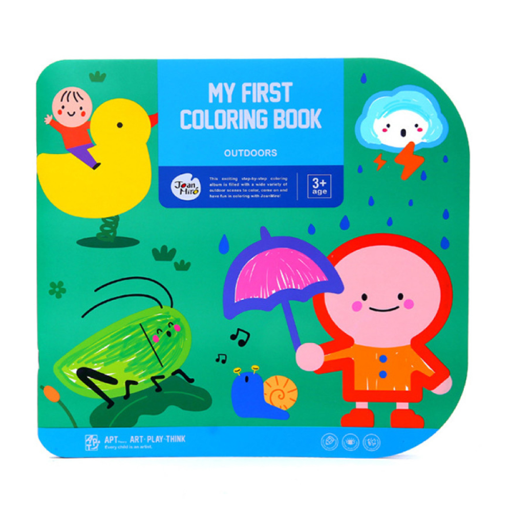 My first Coloring book สมุดหัดระบายสีสำหรับเด็ก มาพร้อมคำศัพท์ภาษาอังกฤษและภาษาจีน  ของเล่นเด็ก 1 ขวบขึ้นไป