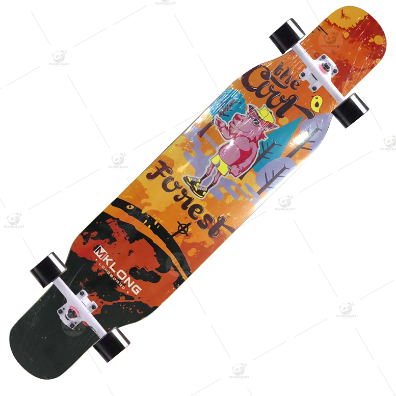 Hot Sale Skateboard สเก็ตบอร์ด longboard ลองบอร์ด (ฟรี! กระเป๋าอุปกรณ์ครบชุด) เมเปิลแคนาดาแท้ 8 ชั้น สเก็ตบอร์ดยาว Freestyle longboard ราคาถูก เซิร์ฟสเก็ต