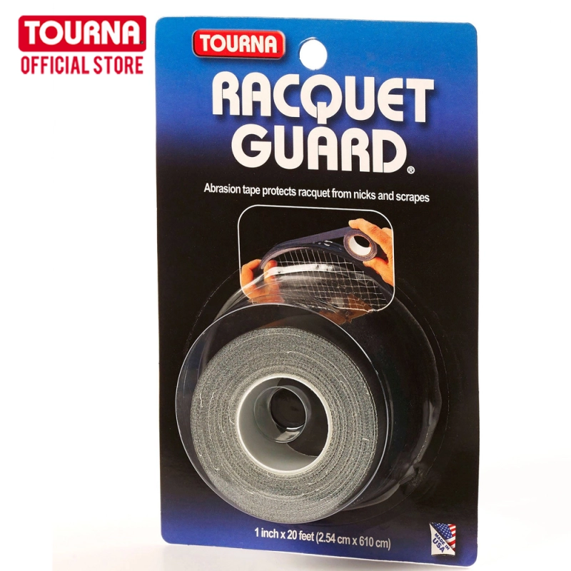 รูปภาพของTOURNA RACQUET GUARD TAPE 1"x20 Ft เทปกันรอยใช้ติดหัวไม้เทนนิสและแบดมินตัน สีดำ 1 ม้วนลองเช็คราคา