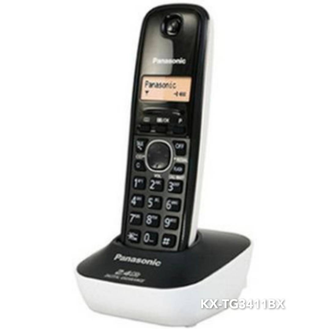 โทรศัพท์ไร้สายพานาโซนิค KX-TG3411BX (สีขาว/สีดำ)