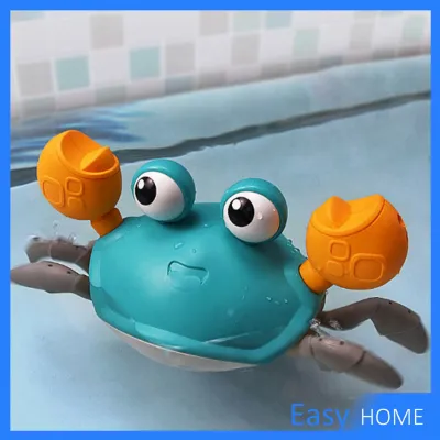 ปูตัวน้อย "ไขลาน" ของเล่นเด็กอาบน้ำ ของเล่นในห้องน้ำ Baby bath toys (2)