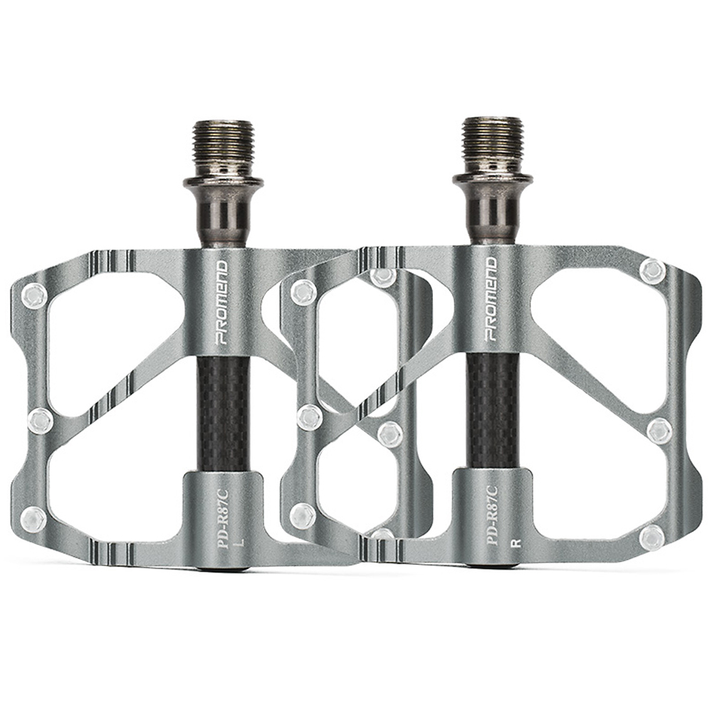 Road Bicycle Pedals Anti-slip Ultralight Road Bike Pedals Platform with 3 Carbon Fiber Bearings