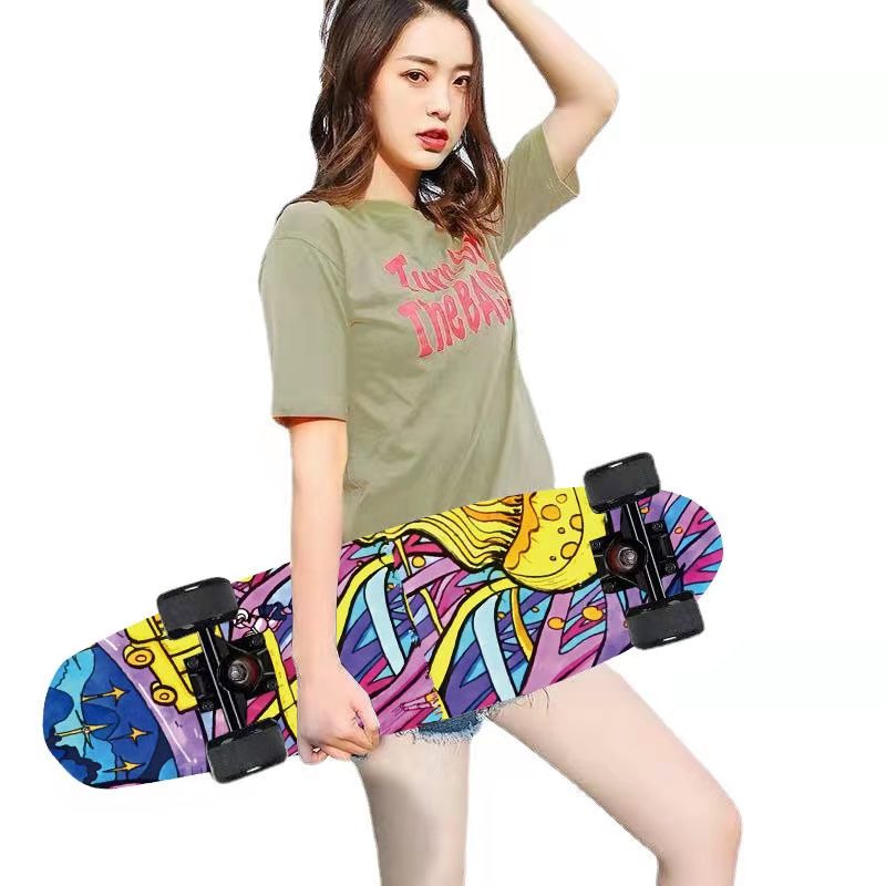 เซิร์ฟสเก็ต surf skate สเก็ตบอร์ด skateboard พื้นกระดาษทรายอย่างดี