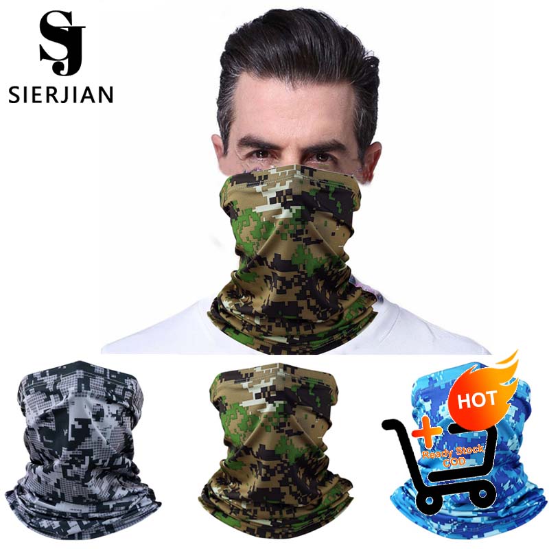 Sierjian Outdoor Cycling Sport Camouflage Neck Scarf Shield Protection Head Face Cover