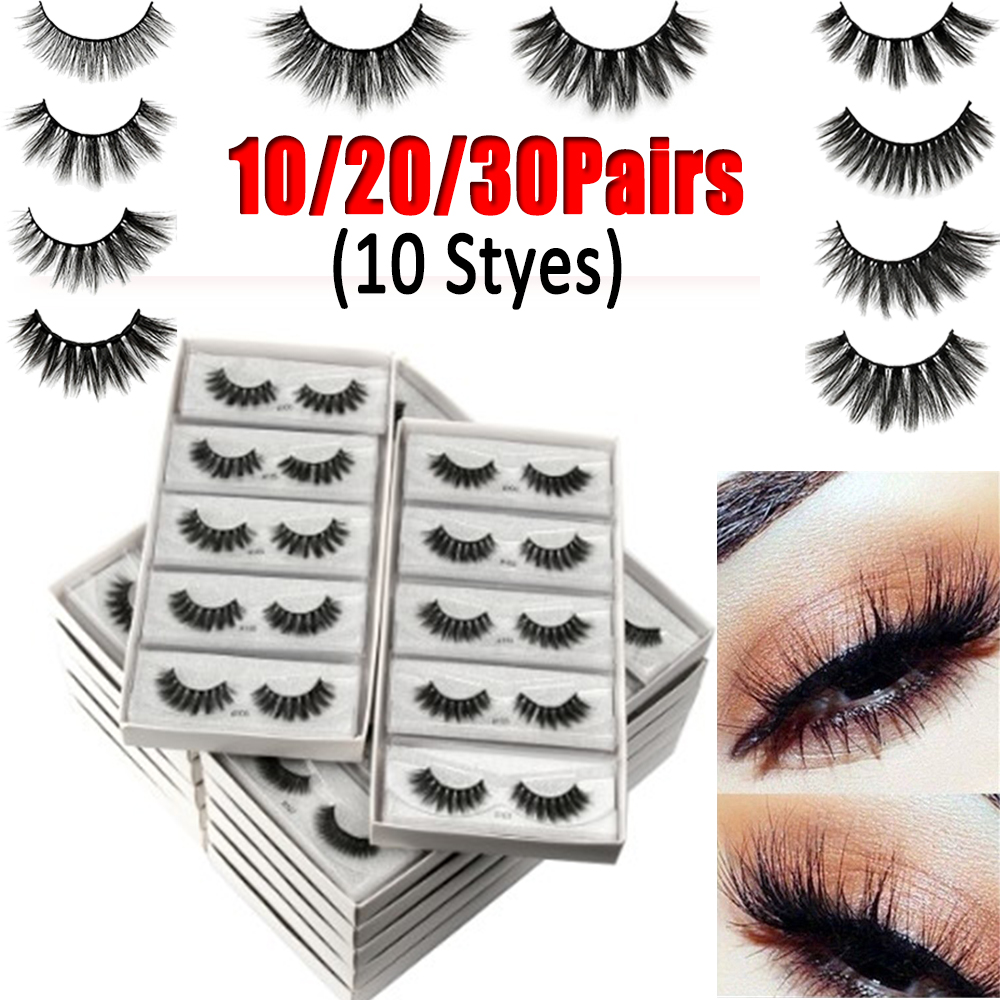 OYA36 10/20/30คู่ Fluffy ขายส่ง3D Mink ความงามจำนวนมากเครื่องมือแต่งหน้าขนตาปลอมชุด Fake Eye Lashes Lashes Extension