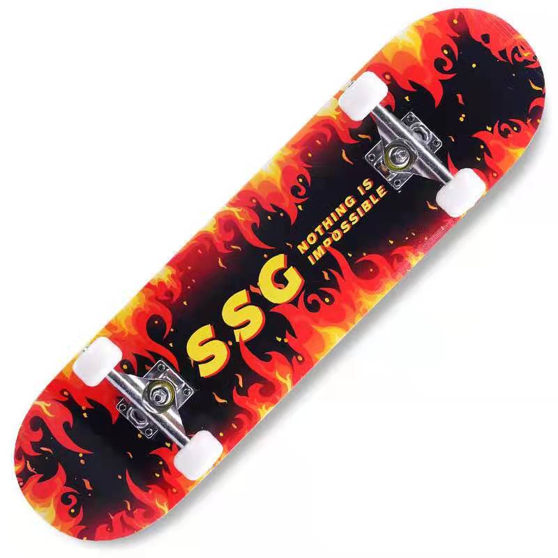 Pick1 สเก็ตบอร์ด Skateboard? 80cm สำหรับมือใหม่ มืออาชีพ ลวดลายสุดคูล มีสไตล์ ของแท้ พร้อมลงสนามจริง?