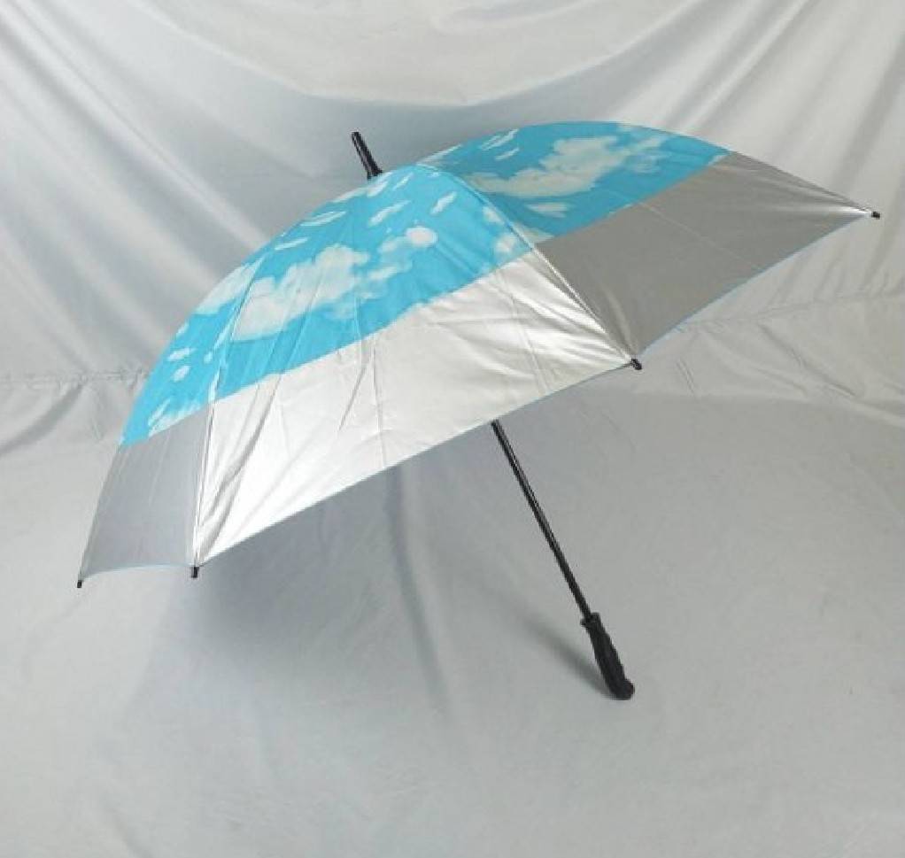 ร่มกอล์ฟ ร่ม 30นิ้ว มือกาง แกนเหล็ก ผ้าสีพื้น ด้ามตรง ร่มกันแดด กันน้ำ ผลิตในไทย golf umbrella  รหัส 30143-1