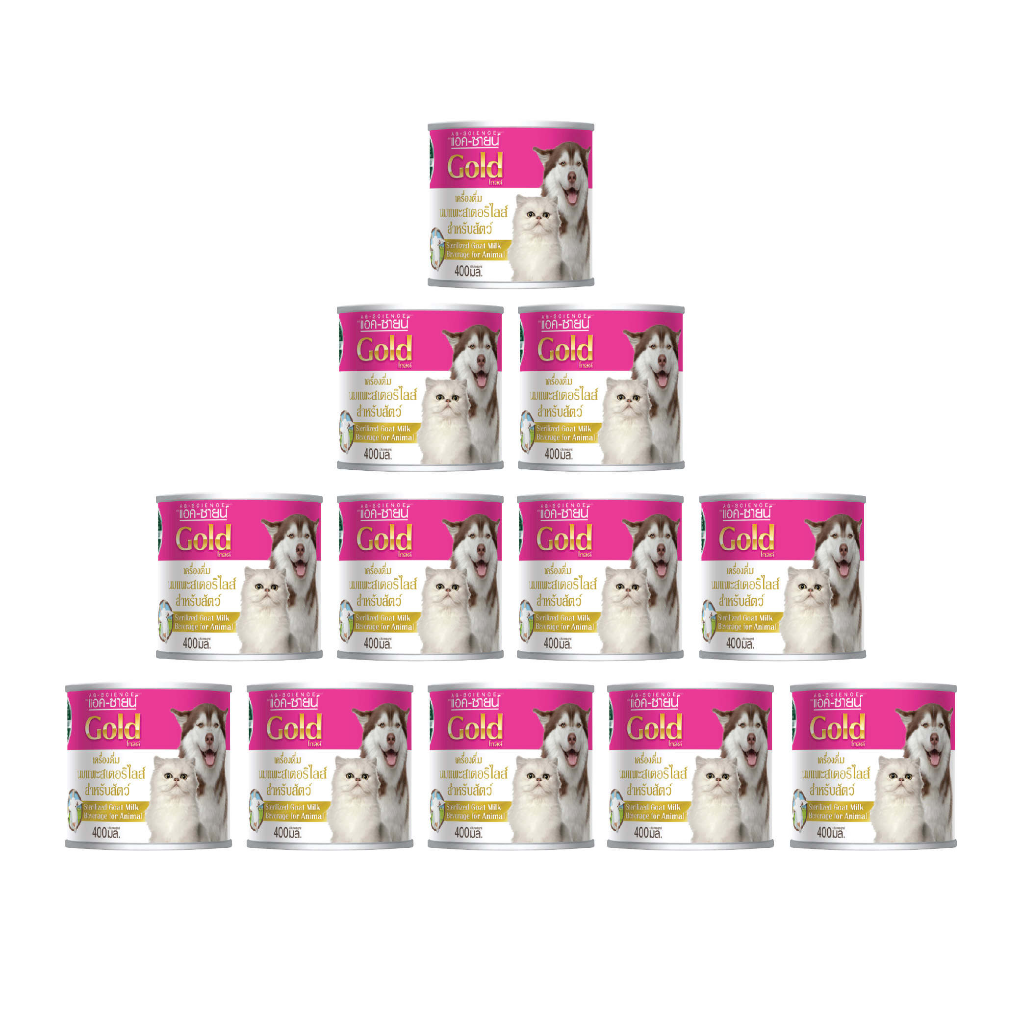 AG-Science แอค-ซายน์ โกลด์ นมแพะสเตอริไลซ์ 400 มล. x 12 กระป๋อง ราคา 878 บาท*ส่งฟรี
