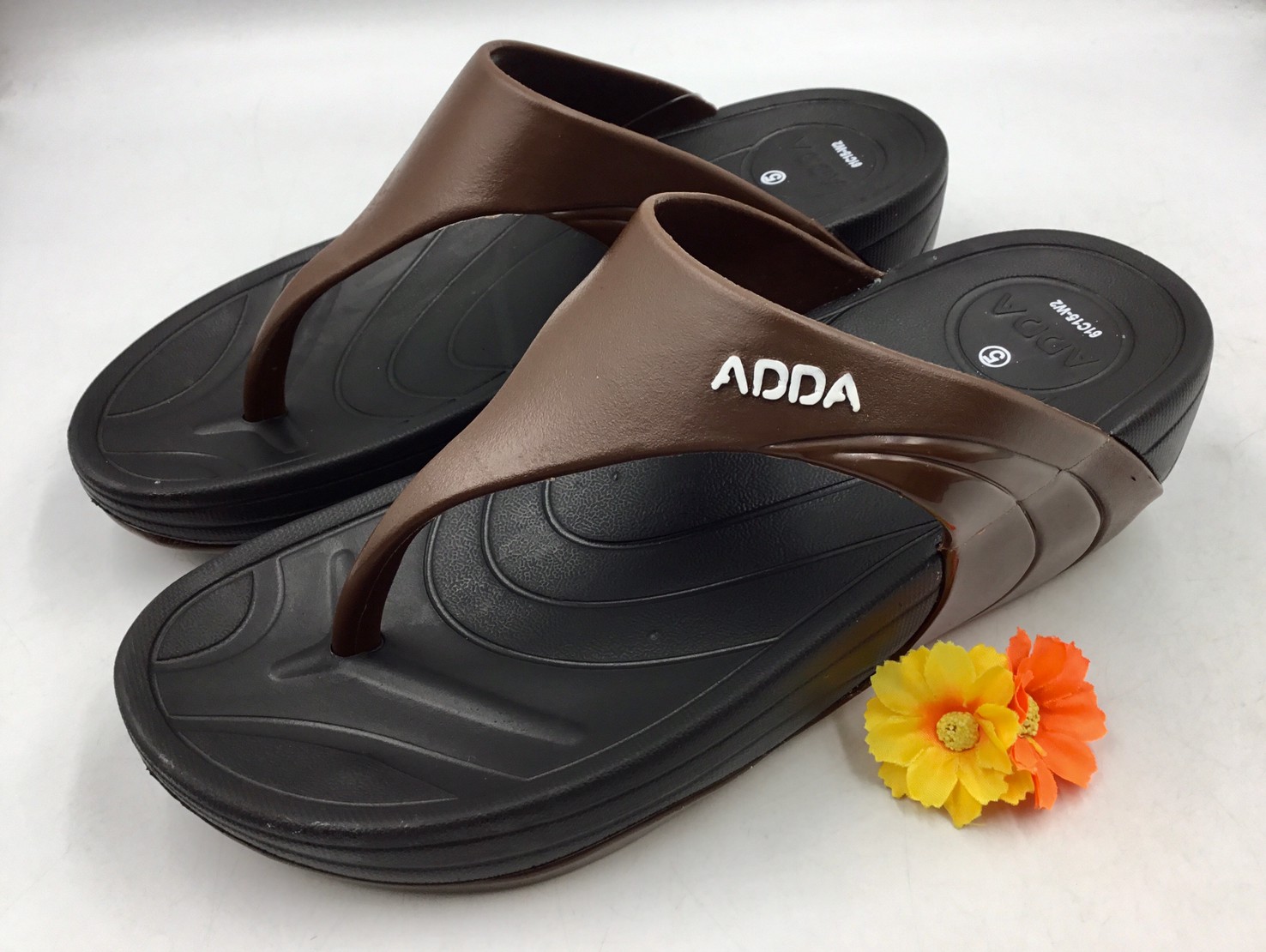 รองเท้าแตะผู้หญิงแบบพื้นหนา ADDA ของแท้ 100% (พื้นดำ)