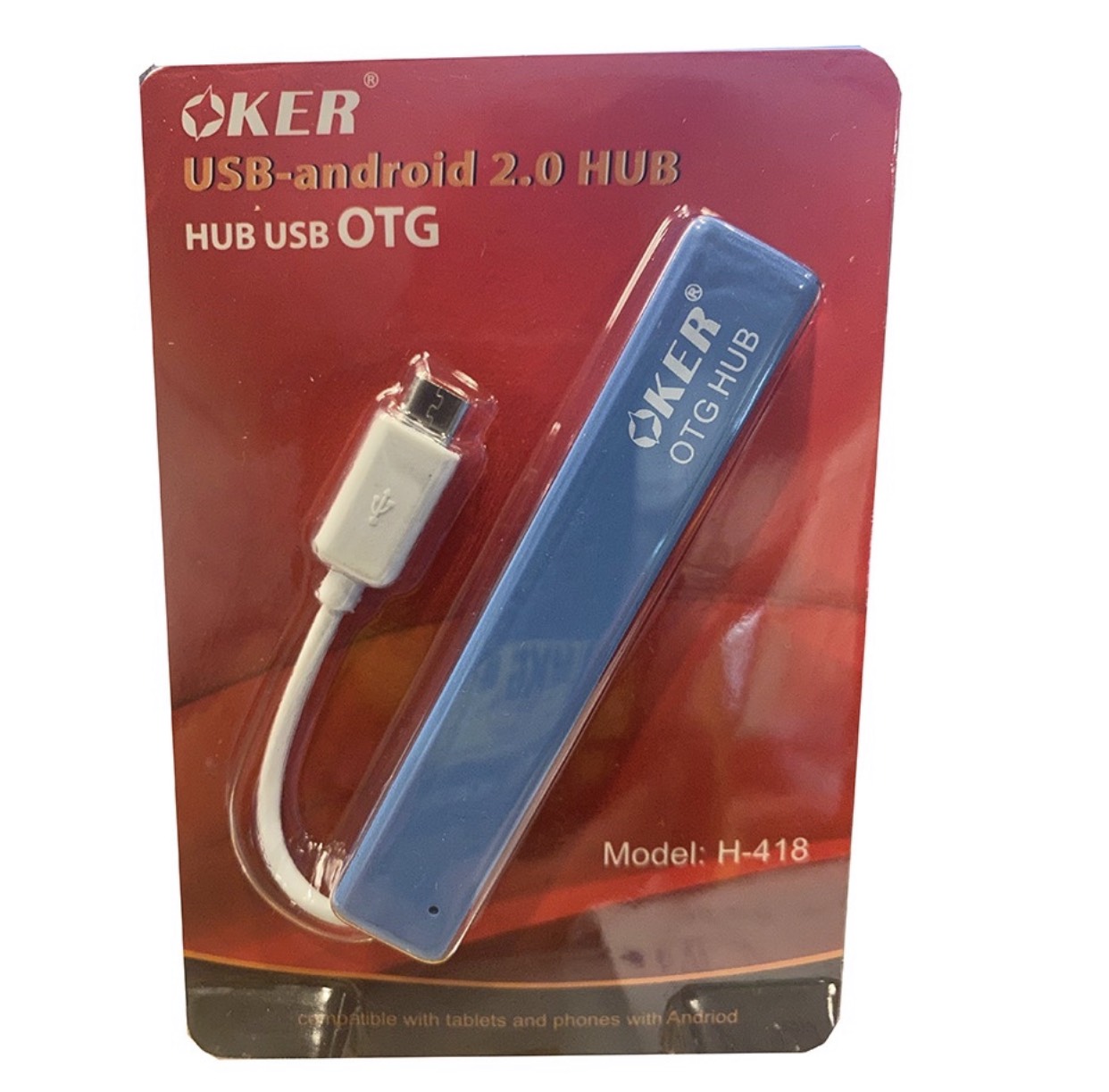 ?ส่งเร็ว? ร้านDMแท้ๆ OKER H-418 USB Android 2.0 HUB to HUB USB OTG Micro OTG HUB 4 Port #DM