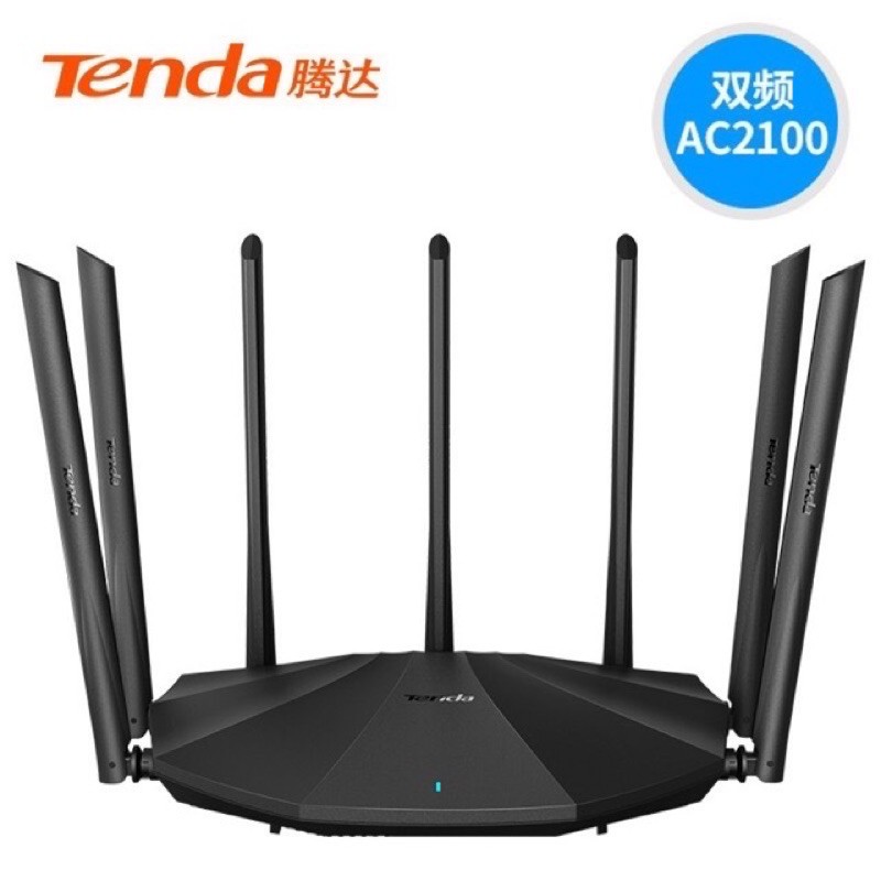 Tenda AC23/AC20 AC2100เราเตอร์6dBi 7เสาอากาศ Wifi Repeater 2.4Ghz 5GHz Dual Band รองรับ Windows10 Mac พร้อมคู่มือภาษาไทย