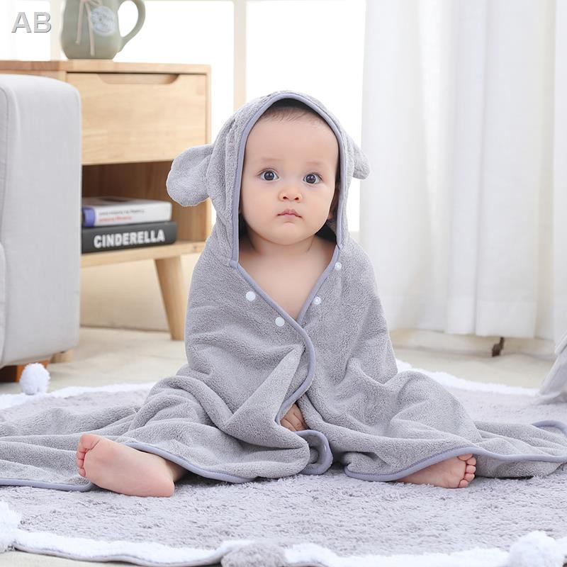Baby Bath Towel Hooded Cloak ดูดซับได้ดีกว่าผ้าฝ้ายแท้อุปกรณ์อาบน้ำเด็กแรกเกิดแรกเกิด ผ้าขนหนูเด็กเสื้อคลุมอาบน้ำ