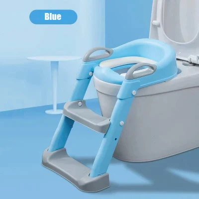Folding Baby Boy Children's Pot Portable Children's Potty Urinal for Boys with Step Stool Ladder Baby Potty Toilet Training Seat (9)