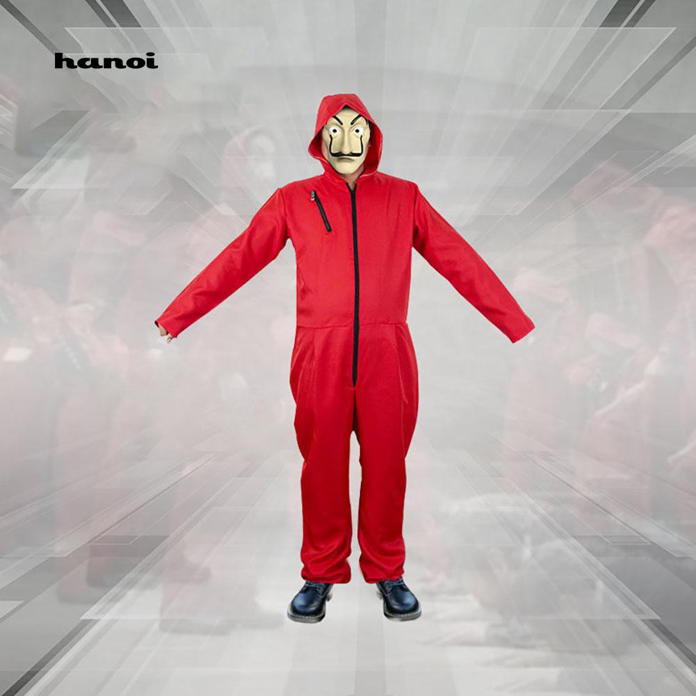 Salvador Dali Money Heist The House of Paper Jumpsuit Adult Kids Cosplay  Costume