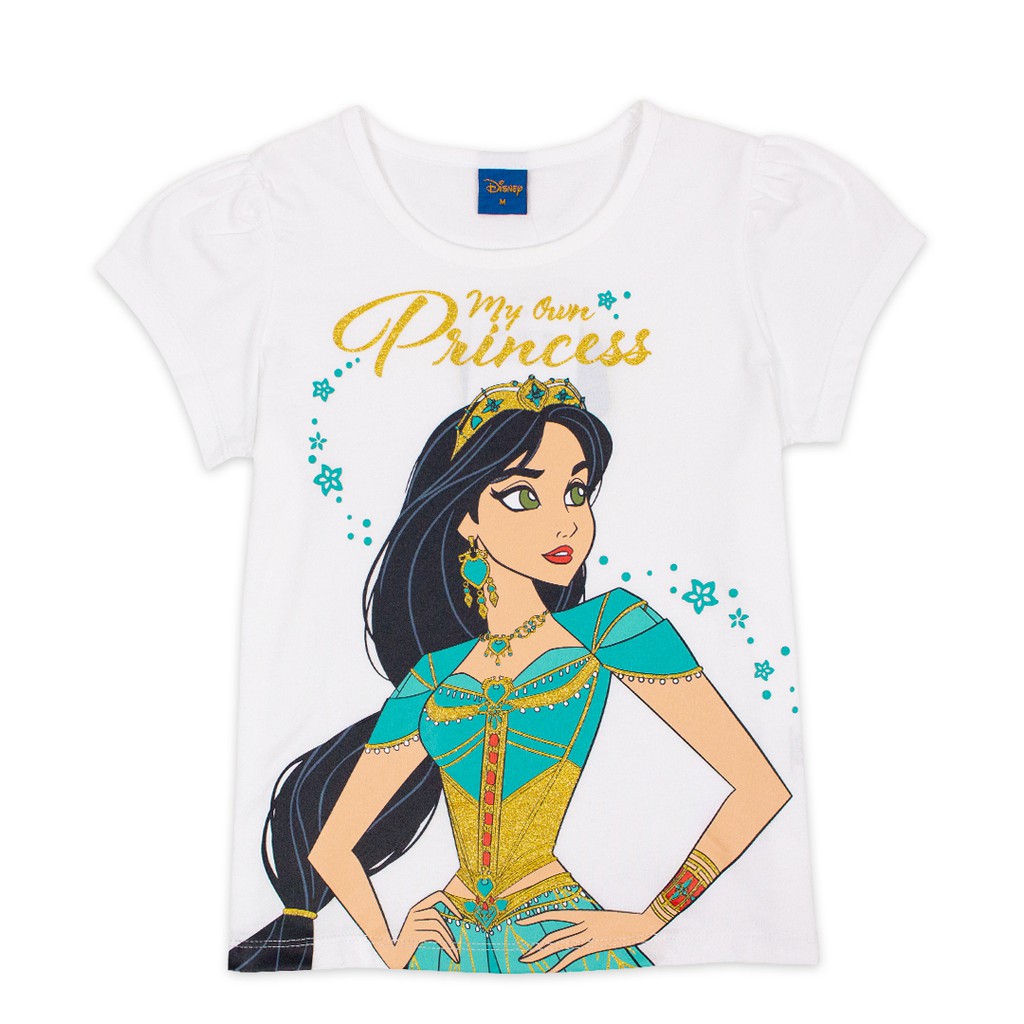 Disney Aladdin jasmine - T Shirt เสื้อยืดเด็กผู้หญิงอะลาดินลายเจ้าหญิงจัสมิน