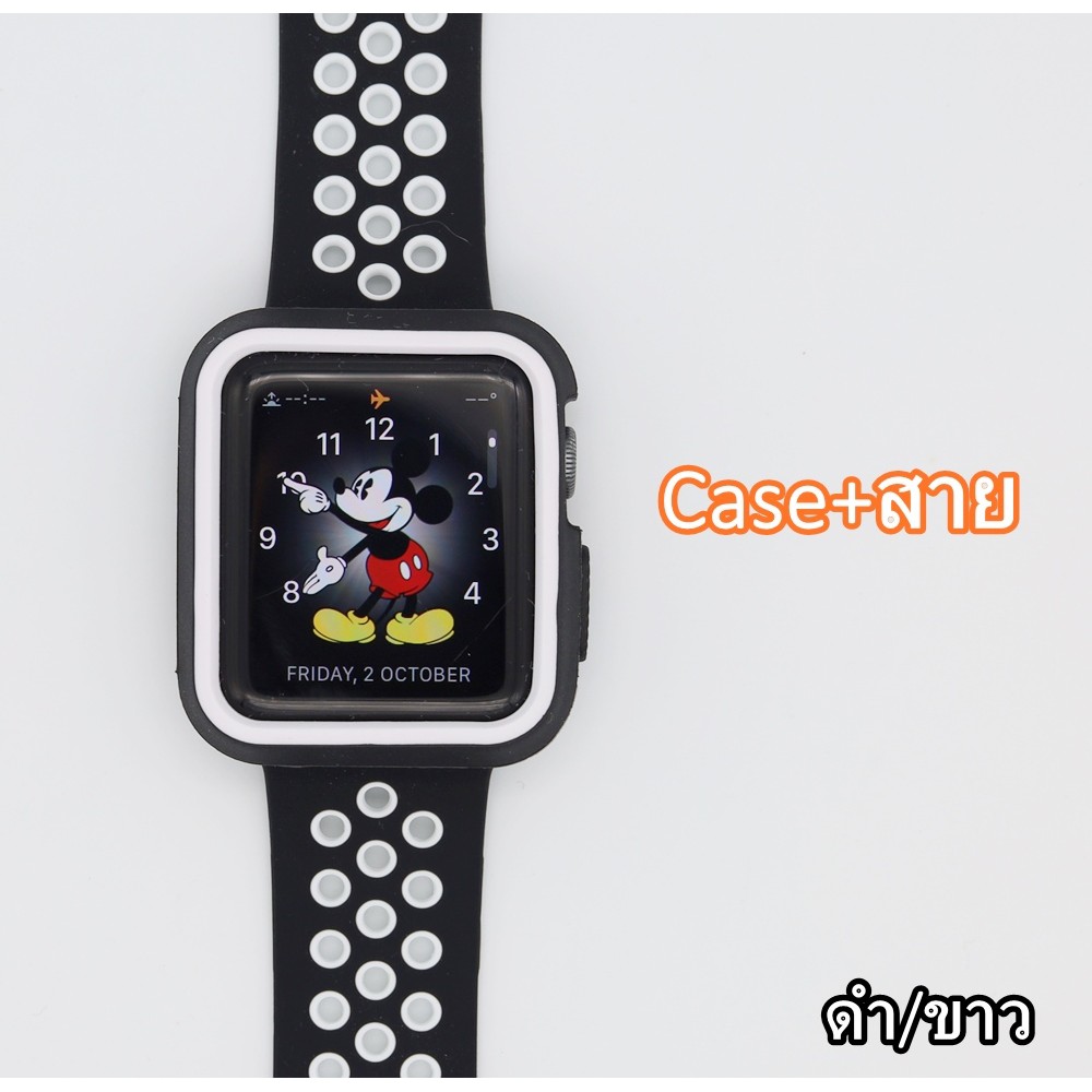 ?Caseกระจก-สายแอปเปิ้ลวอชทูโทน(สายสั้น) 11สี 38-40-42-44มิล สายสำหรับApple Watch มีสินค้าพร้อมส่งจากกรุงเทพ?