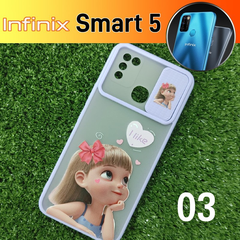 เคส ปกป้องกล้อง คละลาย สำหรับ Infinix Smart 5