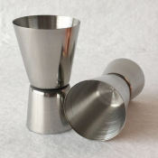 Stainless Steel Double Jigger Shot Glass Cocktail Bartender Mixer Measuring Cup