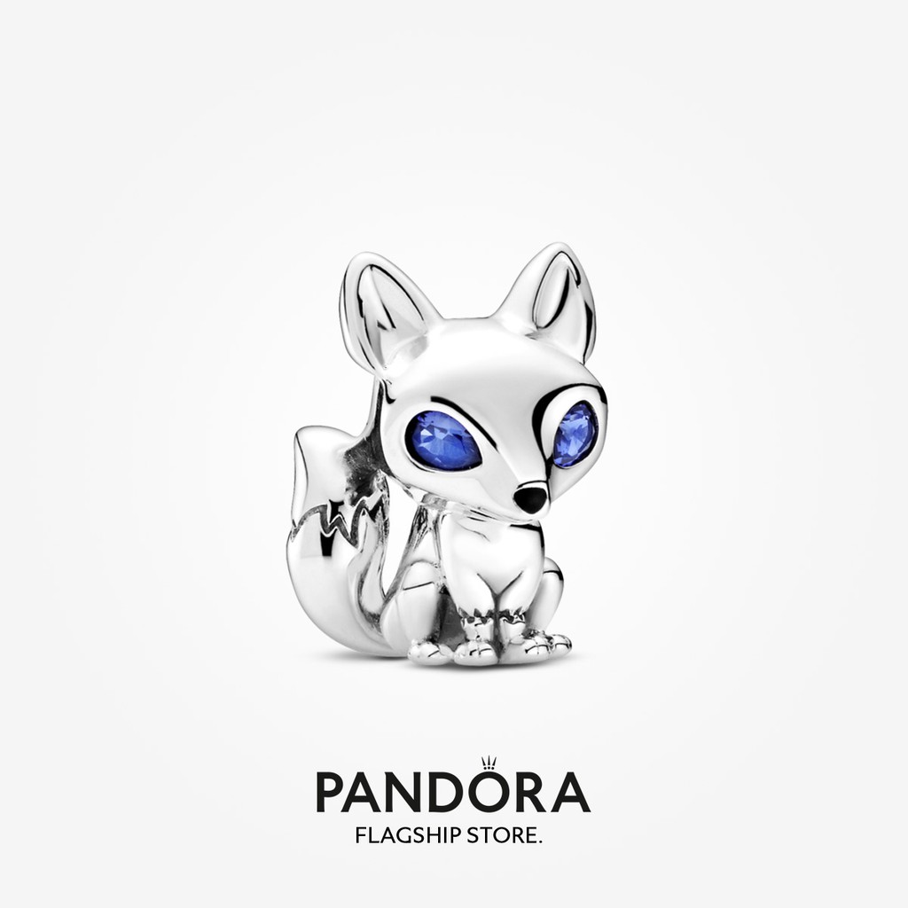 Hot 2023 pandora blue-eyed fox charm