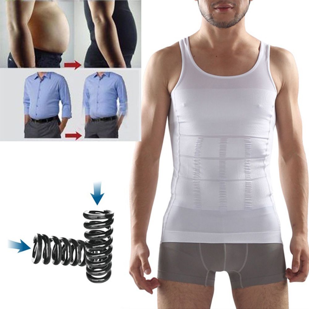NAMEINB เสื้อเชิ้ตแฟชั่น Tummy ชาย Shaper Vest Body ชุดรัดรูปปรับทรง Belly ผ้ารัดเอว