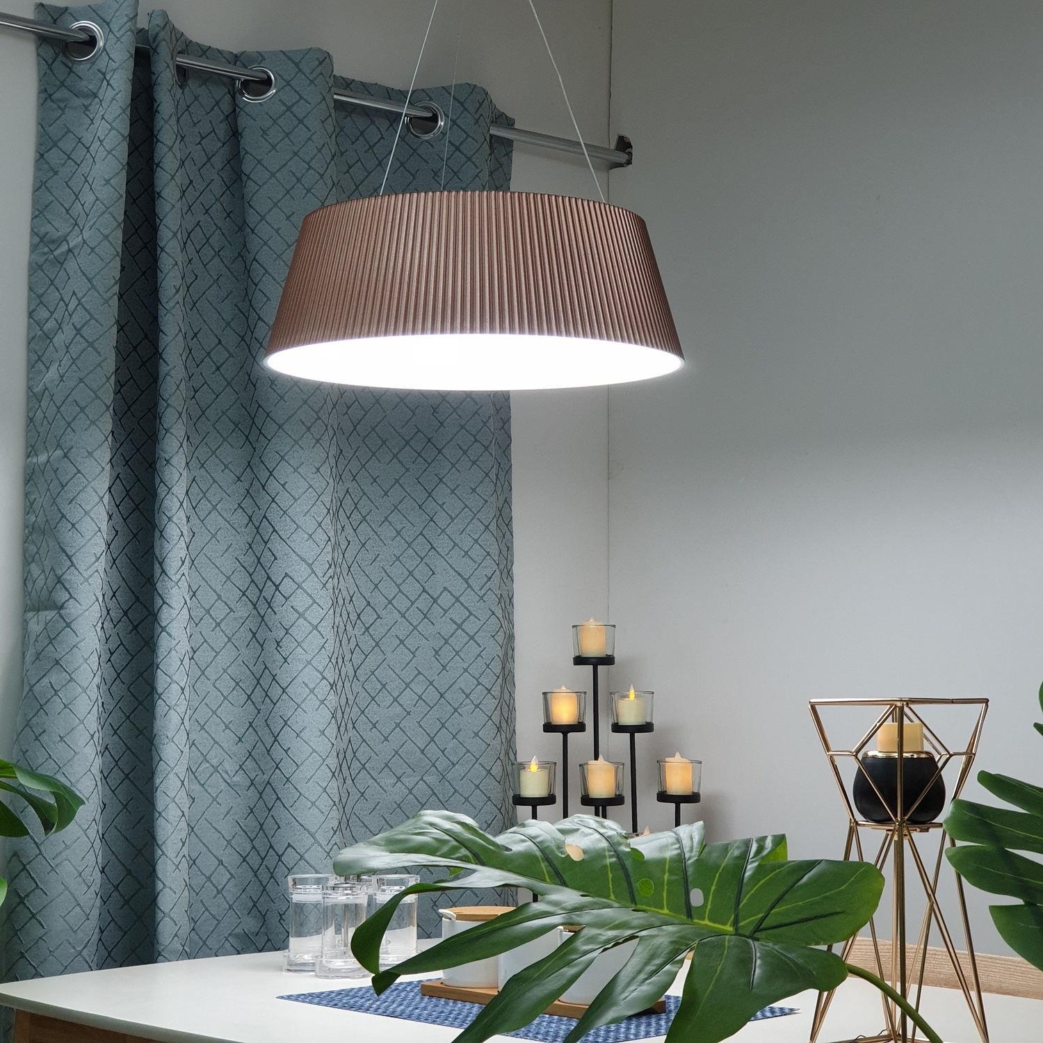 EILON โคมไฟแขวนโมเดิร์น KDD0003/27 สีน้ำตาล ราคา 1,590 บาท*ส่งฟรี