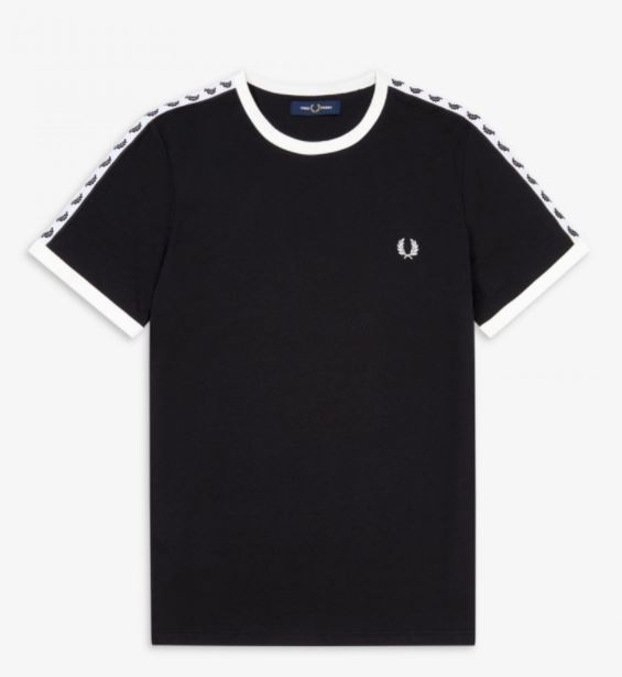 เสื้อยืดแขนสั้น Fred perry  งานปักลายแขน งานป้าย พร้อมส่ง