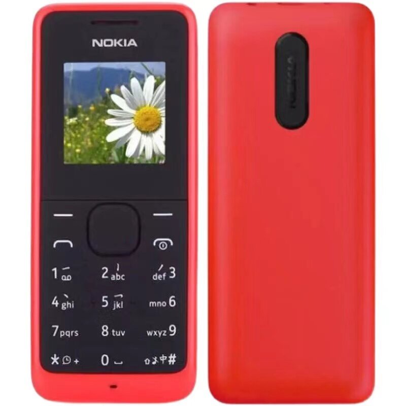 โทศัพท์มือถือNokia 105D รุ่นใหม่ปุ่มกดเสียงดังตัวหนังสือใหญ่ใช้ได้ทุกเครือข่าย