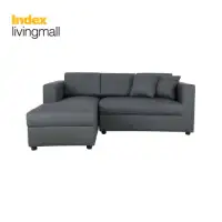 INDEX LIVING MALL JIM Fabric L-Shape Sofa Right - Dark Grey