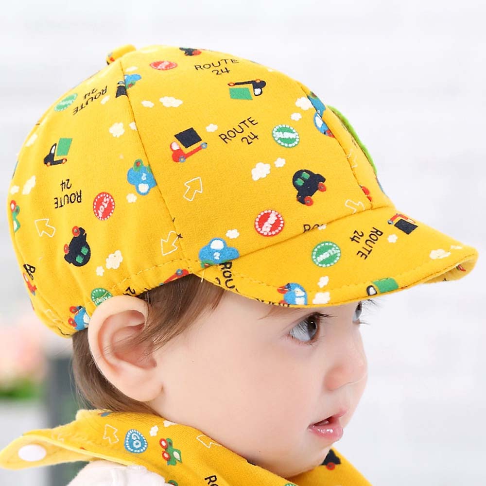 AAAAD ทารกแรกเกิดน่ารักรถเล็กๆน้อยๆเด็กสาวหมวกเบเร่ต์หมวกทารกหมวกลำลองเด็กหมวกเบสบอล