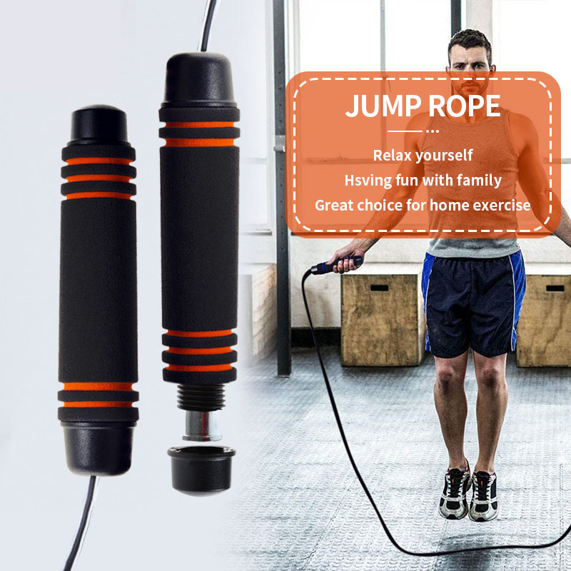 กระโดดเชือก  สำหรับการออกกำลังกาย มวย   ที่กระโดดเชือก  ด้ามจับบุนุ่มกระชับมือ    ปรับความยาวได้ Jumping Rope  ลดน้ำหนัก SP13