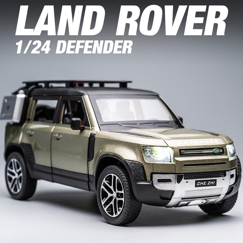WJ 1 24 Land Rover Defender alloy car model with sound and light pull back
