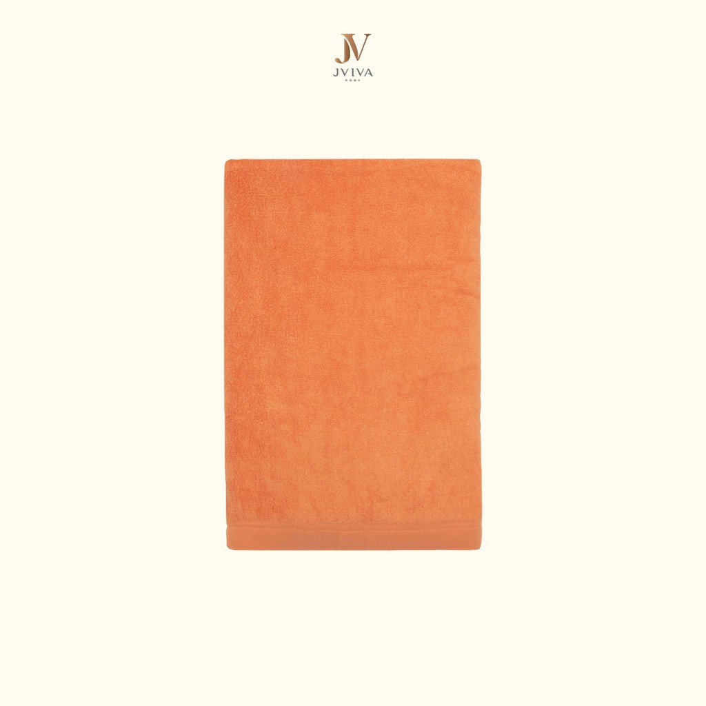 Jviva - ผ้าขนหนูใยไผ่100% (Natural Bamboo Towel) เช็ดผม (15x30 นิ้ว)