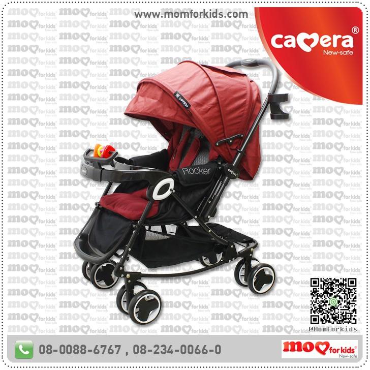 ?ใหม่ลดราคา รถเข็นเด็ก Camera รถเข็น โยกได้ หลังคาปิดเต็ม เข็นหน้า-หลัง Camera Baby Stroller 0478 คาเมร่า สีแดง