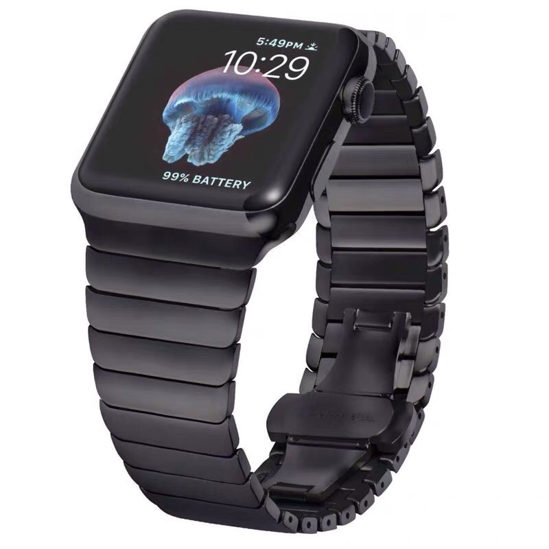 สายแสตนเลส apple watch เหล็กกล้าไร้สนิม สายนาฬิกาข้อมือ สำหรับ Apple Watch Series 1 / 2 / 3 / 4 / 5 / 6  Apple Watch SE Iwatch 38 มม. 40 มม. 42 มม. 44 มม.