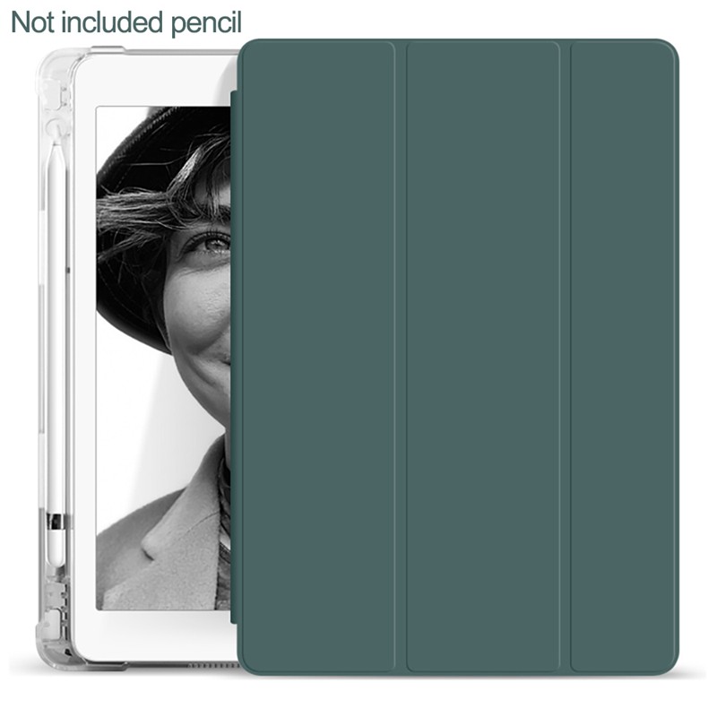 [New]เคสไอแพด gen8 gen7 10.2 case iPad Air4 10.9 2020 เคส ipad mini4/5พร้อมช่องเสียบปากกาฝาหลัง ใส gen5/6