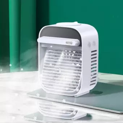 รุ่นใหม่ปี เครื่องทำความเย็นขนาดเล็ก แอร์ เครื่องทำความเย็นมินิ แอร์พกพา ตู้แอร์ ตู้แอร์เล็ก แอร์ตั้งโต๊ะขนาดเล็ก พัดลมไอเย็น ขนาดเล็ก mini Air Cooler USB portable air conditioning office mini Water cooling fan