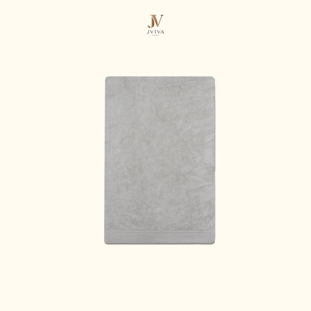 Jviva - ผ้าขนหนูใยไผ่100% (Natural Bamboo Towel) เช็ดผม (15x30 นิ้ว)