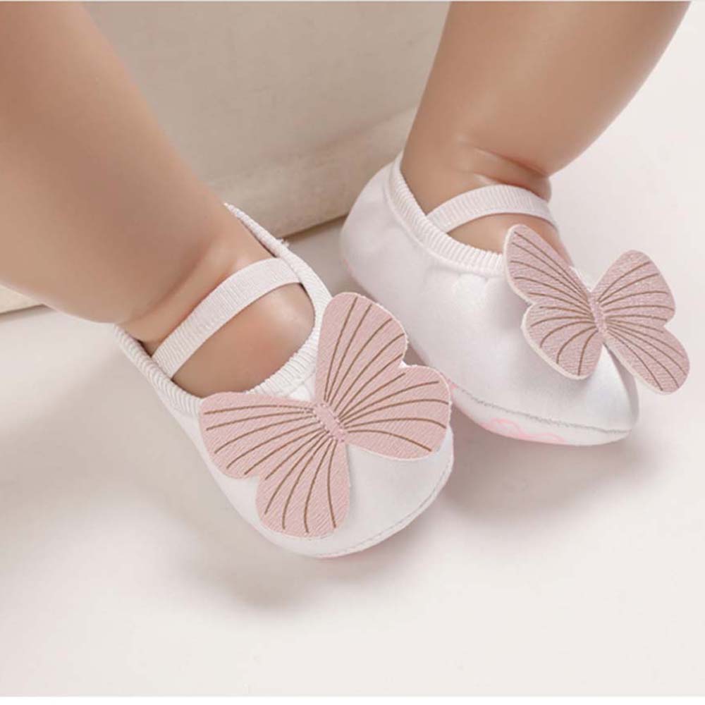 QUINT รองเท้าผ้าฝ้ายสำหรับเด็กทารกเพศหญิง,รองเท้าพื้นนิ่มสำหรับเด็กวัยหัดเดิน0-18เดือนใส่ในฤดูใบไม้ผลิฤดูใบไม้ร่วง
