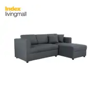 INDEX LIVING MALL JIM Fabric L-Shape Sofa Left - Dark Grey