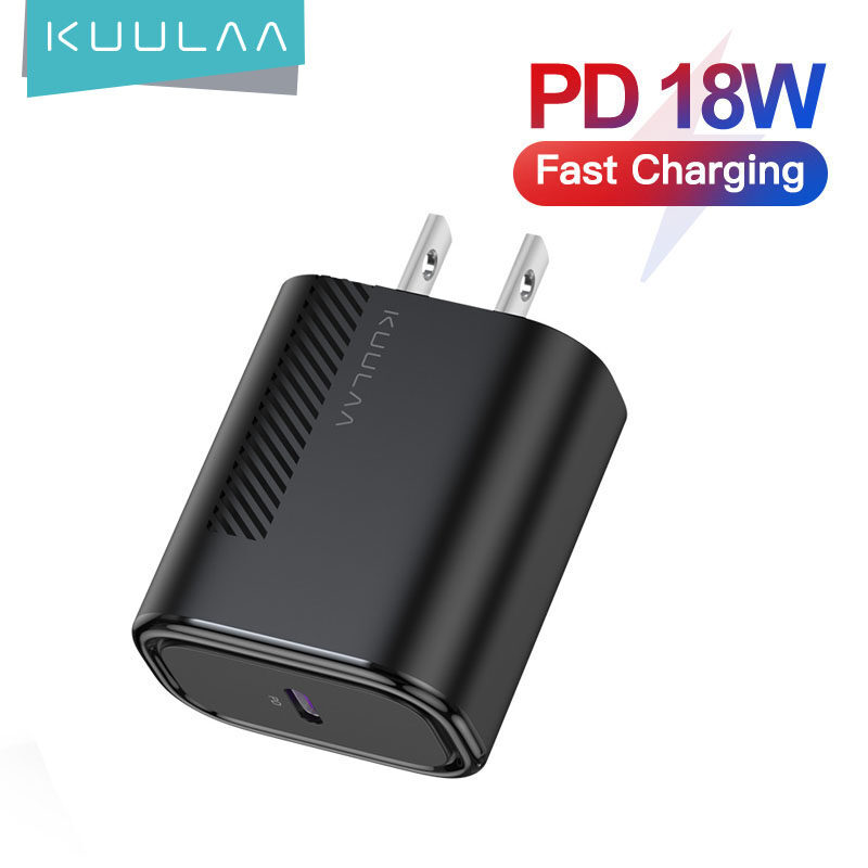 【Clearance】【50% OFF Voucher】KUULAA 18W USB C PD หัวชาร์จเร็ว 3.0 QC 18วัตต์ USB หัวชาร์จมือถือ สำหรับ iPhone 11 Pro Max XS XRใช้กับ มือถือ แท็บเล็ต และ อุปกรณ์อิเล็กทรอนิคอื่นๆ