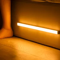⚡FT⚡LED Night Light Motion Sensor Wireless USB Rechargeable15 21 30 50cm Night lamp For Kitchen Cabinet Wardrobe Lamp