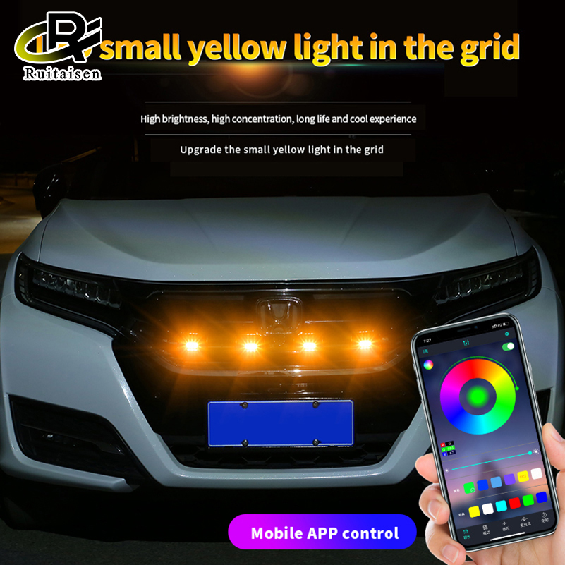 แอปรีโมทคอนลไร้สาย RGB LED สำหรับ2016-Up Toyota Tacoma WTRD Pro ย่างด้านหน้าเท่านั้นไฟตะแกรง,สไตล์แร็พเตอร์ ราคา 504 บาท*ส่งฟรี
