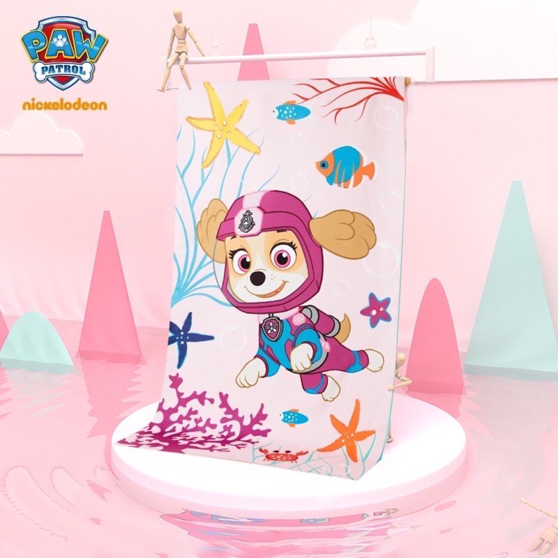 ผ้าขนหนู paw patrol 2 ผ้าเช็ดตัวเด็ก