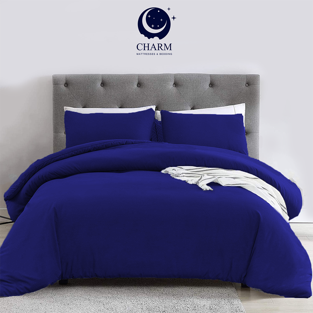 Charm ชุดผ้าปูที่นอน รุ่น คลาสสิค สีน้ำเงิน ไม่รวมผ้านวม ขนาด 3.5 ฟุต ราคา 599 บาท*ส่งฟรี